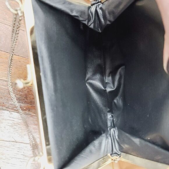 Vintage Tan Metal Chain Link Mini Formal Purse - Picture 8 of 13